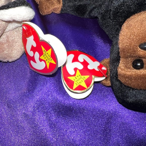 NWT & VTG📌 Ty Beanie Baby Canyon the Cougar 1998 & Congo the Gorilla 1996 - Picture 10 of 13
